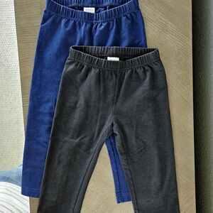 Hanna Andersson Black and Blue Kids Leggings